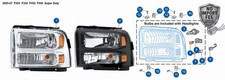 Headlight Assembly-Right Hand Black 
