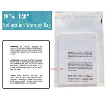 Clear Bags Suffocation Warning Self Seal Merchandise Bag 1.5 Mil -ST ShipMailers picture