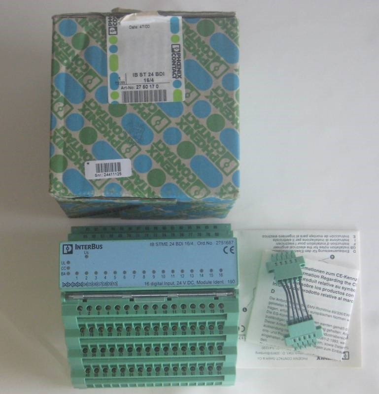 Phoenix Contact IB-STME-ST-24-BDI-16/4 2751687 Interbus Module