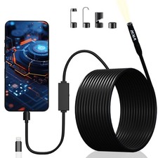 Endoscope Camera with Light 1920P HD Borescope Camera 16.4FT Cable with 8 LED picture