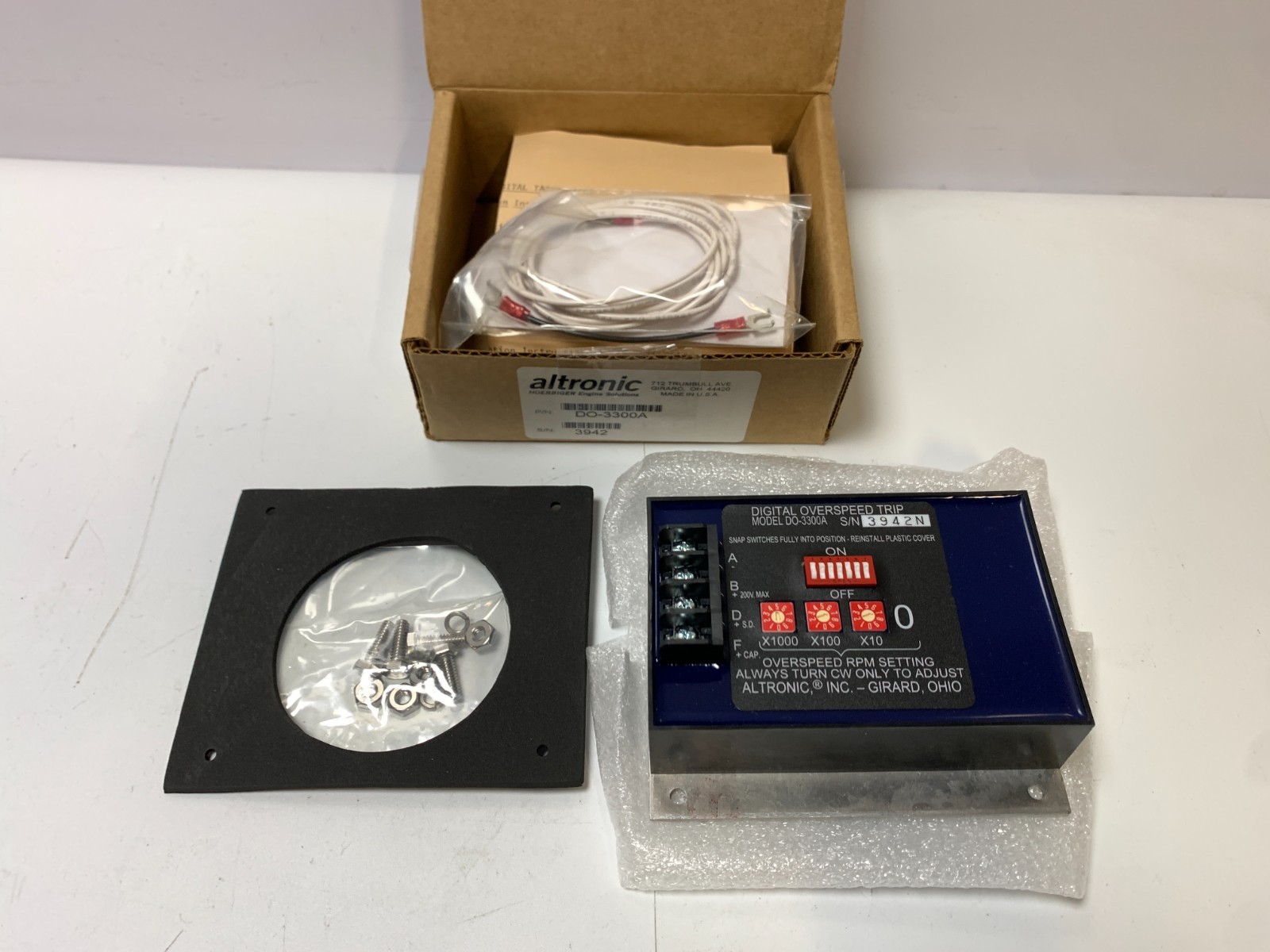 NEW - Altronic DO-3300A Digital Overspeed Trip, Ignition Digital Speed Switch NEW - Altronic DO-3300A Digital Overspeed Trip, Ignition Digital Speed Switch