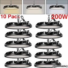 10 Pack 200W Led UFO High Bay Light Industrial Commercial Factory Warehouse Shop picture