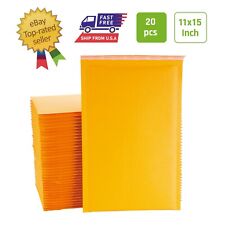 #5 20PCS 11x15 in Kraft Bubble Mailers Paper Padded Envelopes with Peel and Seal picture