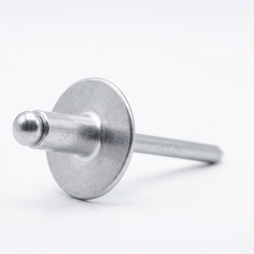 Aluminum Large Flange Pop Rivets, Dome Head Open-End Blind, 1/8 Aluminum Large Flange Pop Rivets, Dome Head Open-End Blind, 1/8