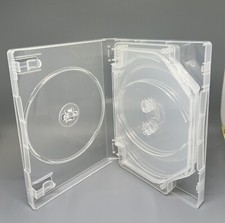 2 PCS NEW HIGH QUALITY 27MM MULTI-8 DISC DVD CASE, M-LOCK HUB, CLEAR, DB27-8C picture
