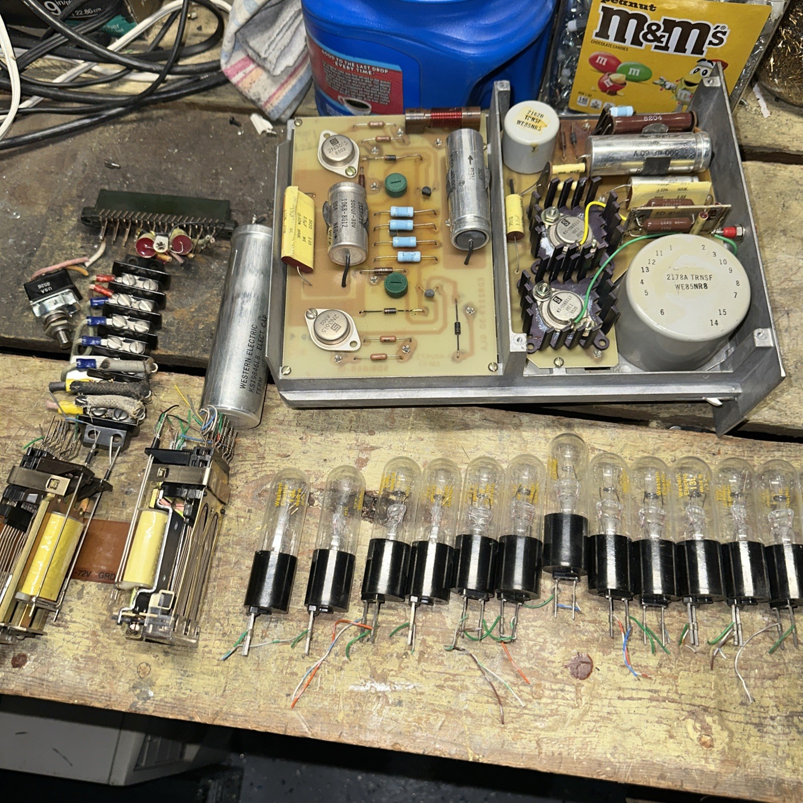 Vintage Western Electric Lot Telecom Power Supply Capacitor Resistor