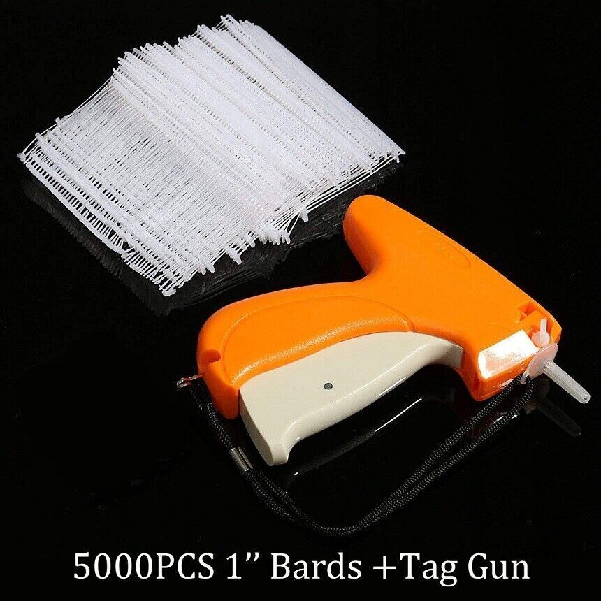 Clothing Garment Price Tag Gun 5000 Barbs Label Needle Machine 1'' or 2'' US Clothing Garment Price Tag Gun 5000 Barbs Label Needle Machine 1'' or 2'' US