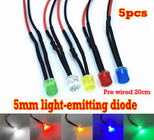5pcs 5MM flat head LED small bead indicator light signal power light 3v -220v  picture