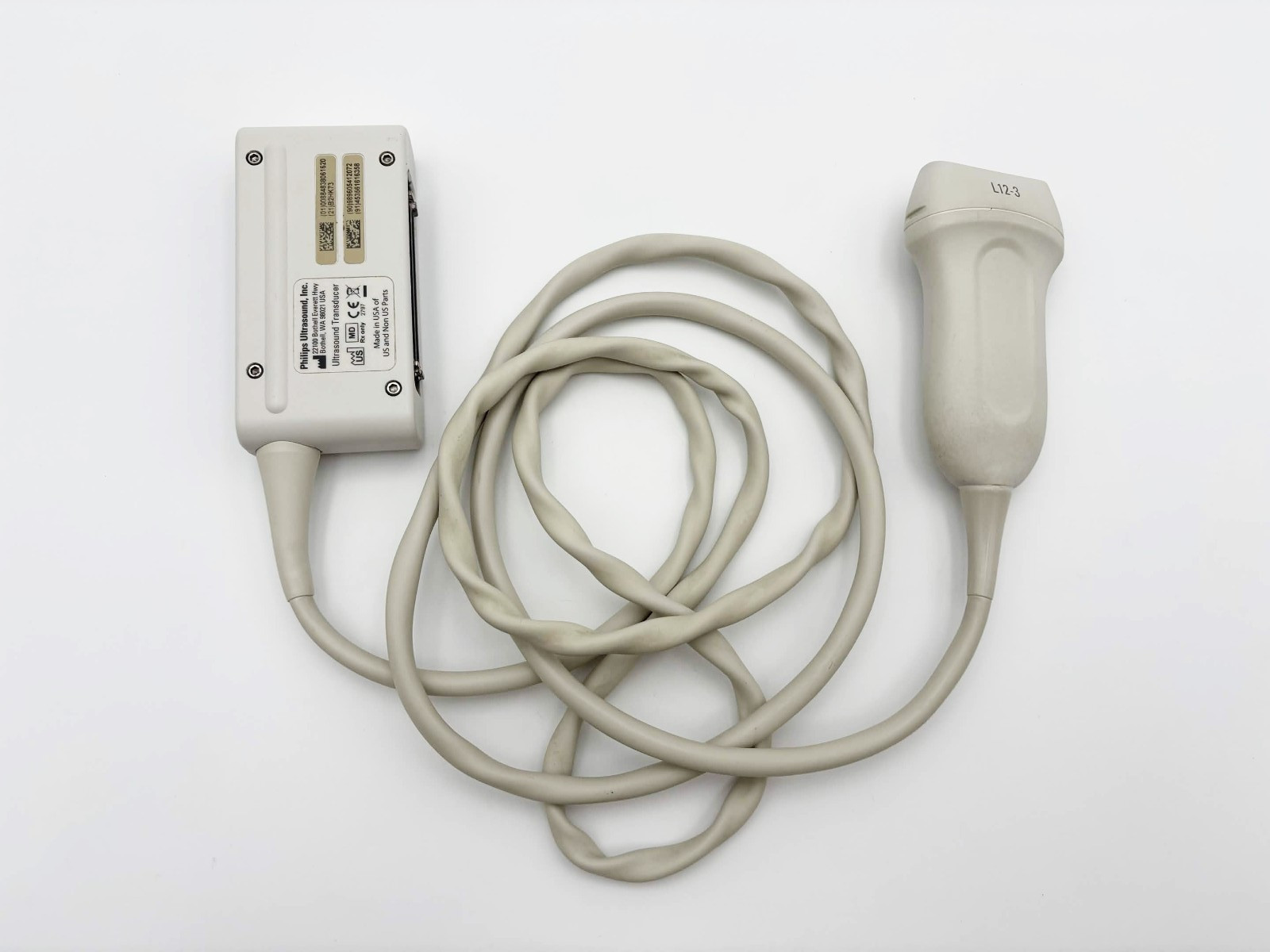 Philips L12-3 Broadband Linear Array Ultrasound Transducer – PARTS ONLY / AS-IS