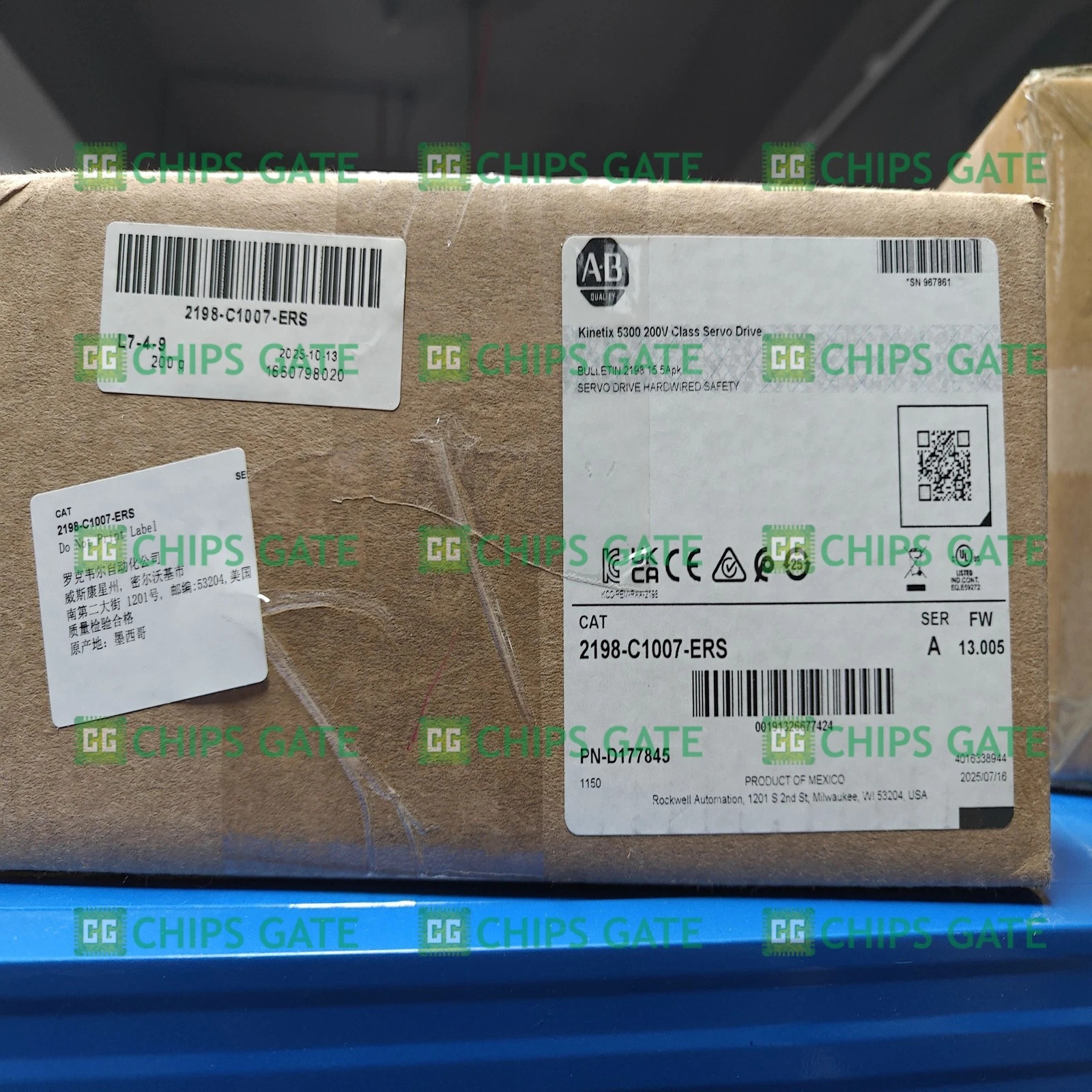 Allen-Bradley Kinetix 5300 200V Class Servo Drive 2198-C1007-ERS NEW6 Allen-Bradley Kinetix 5300 200V Class Servo Drive 2198-C1007-ERS NEW6