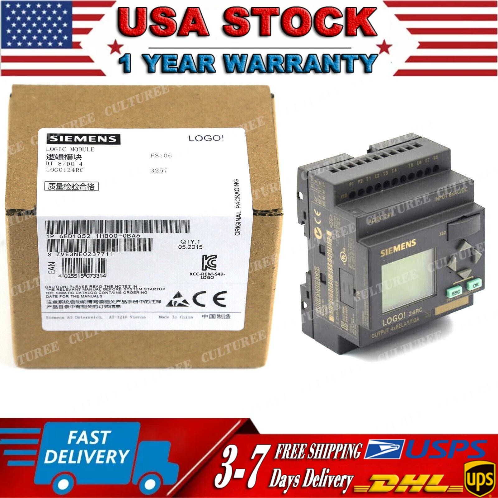 New Siemens LOGO 24RC logic module 6ED1052-1HB00-0BA6 6ED1 052-1HB00-0BA6 New Siemens LOGO 24RC logic module 6ED1052-1HB00-0BA6 6ED1 052-1HB00-0BA6
