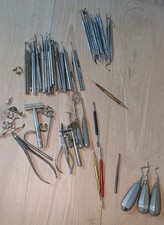 HUGE Oral Surgery Dental Instruments Hu-Friedy And Stainless Forcep Lot Vintage picture