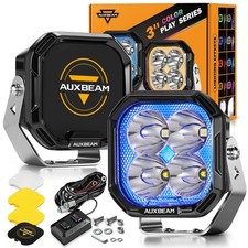 Auxbeam Color Play Series 3 Inch Pod Lights, 7 Colors RGB Gradient Cycle Off ... picture