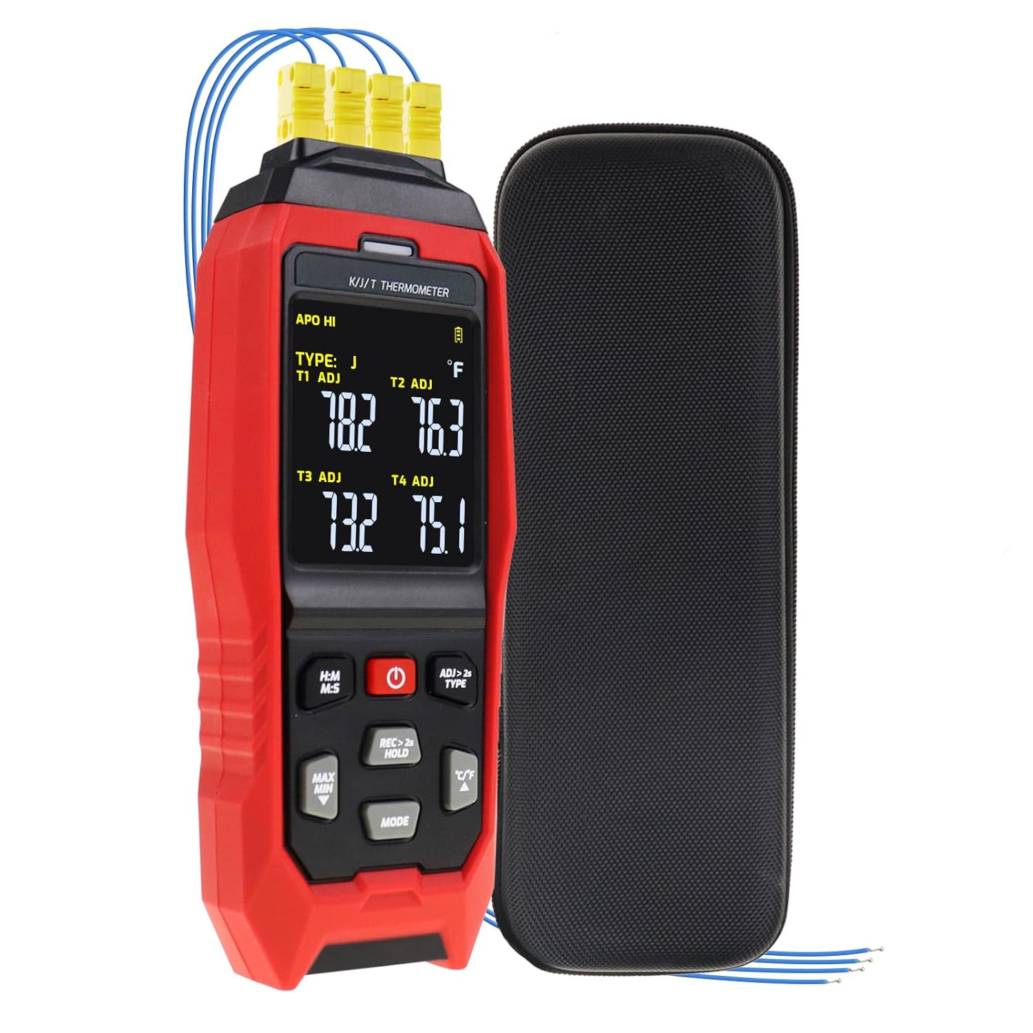 Thermocouple Thermometer Digital Data Logger Thermometer 4 Channel K/J/T Type Th Thermocouple Thermometer Digital Data Logger Thermometer 4 Channel K/J/T Type Th