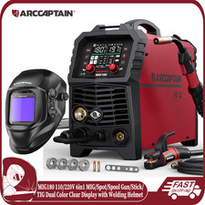 ARCCAPTAIN 180A MIG Welder 6 in 1 Multiprocess Synergy Setting 110V 220V 2T/4T🔥 picture