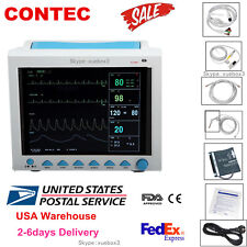 USA Seller 12.1'' Vital Signs Patient Monitor ECG/NIBP/SPO2/RESP/TEMP CMS8000 picture