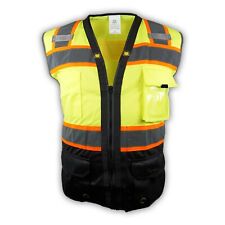 Surveyor Black/ Lime Two Tones Safety Vest, ANSI/ ISEA 107-2015/ Photo ID Pocket picture