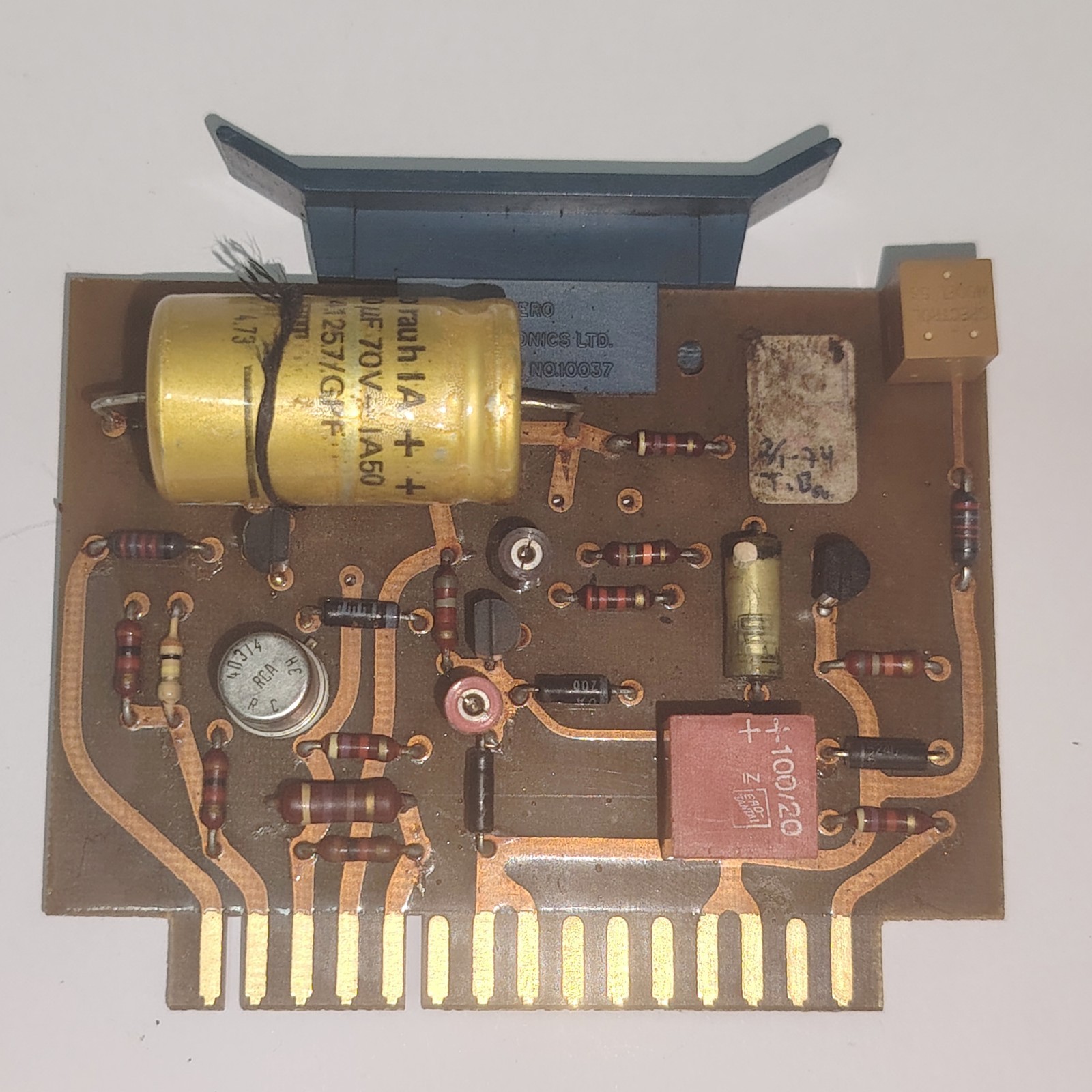 Vintage NERA Plessey Radar AZT-10A ILS Marker Beacon PCB Board V-16915 Blue NR8 Vintage NERA Plessey Radar AZT-10A ILS Marker Beacon PCB Board V-16915 Blue NR8