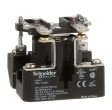 2 PACK Schneider Electric-Legacy Relay 199X-7 Electromechanical Relay DPST-NO40A picture