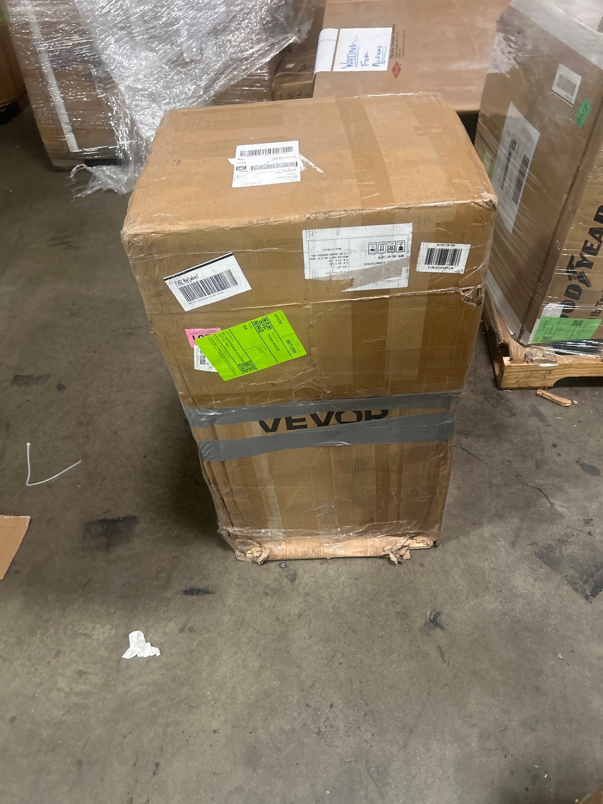 VEVOR Commercial Ice Maker 110Lbs 24H Stainless Steel Industrial Ice Machine