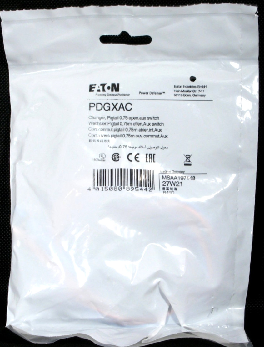 NEW Eaton PDGXAC PD2-PD4 Alarm & Auxiliary Switch, Form C NO/NC, Pigtail, 29-in NEW Eaton PDGXAC PD2-PD4 Alarm & Auxiliary Switch, Form C NO/NC, Pigtail, 29-in