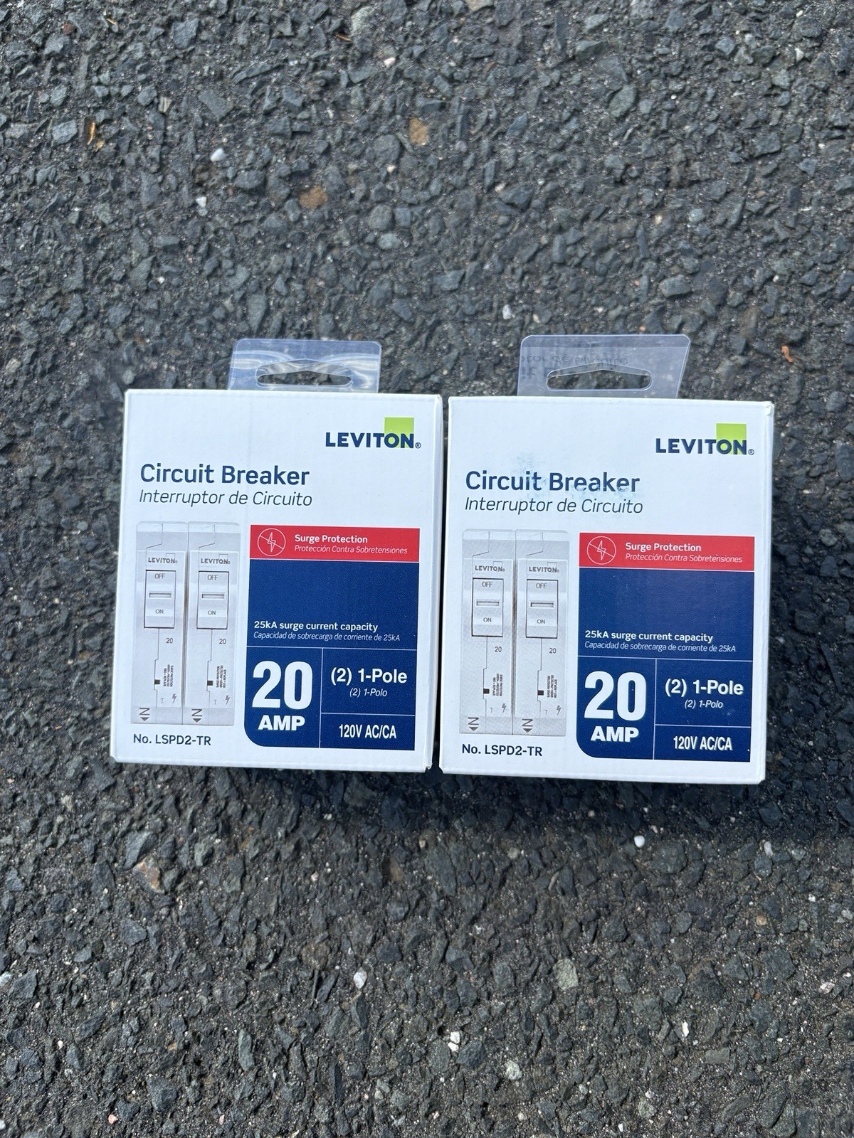 Lot Of 2 LSPD2-T Leviton Plug-On Circuit Protected Surge Protection Device NEW Lot Of 2 LSPD2-T Leviton Plug-On Circuit Protected Surge Protection Device NEW