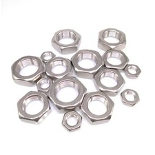 20pcs M16 x 1.0mm Fine Thread Hex Half Thin Jam Nuts A2 304 Stainless Steel picture