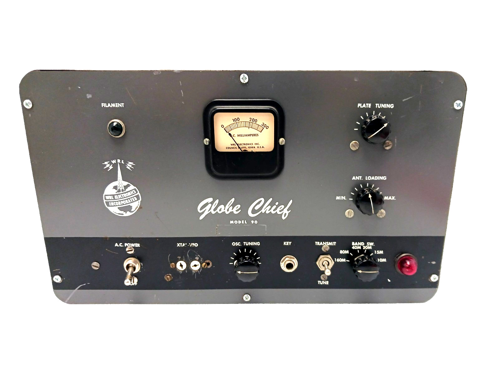 Globe Chief Model 90 CW Ham Audio Transmitter - READ DESCRIPTION Globe Chief Model 90 CW Ham Audio Transmitter - READ DESCRIPTION