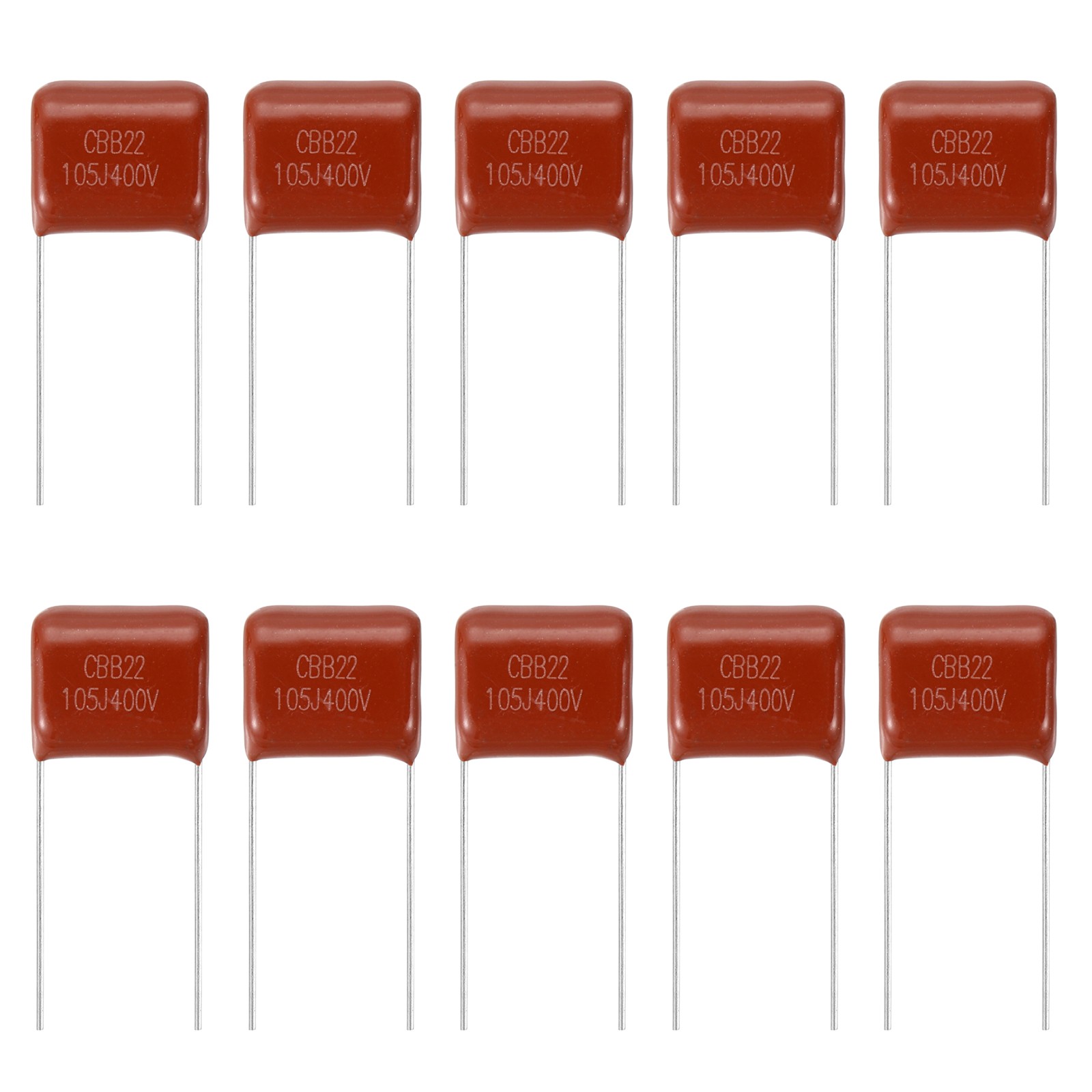 50pcs CBB22 Capacitor 400V 105J 1UF Metallized Polypropylene Film Capacitors 50pcs CBB22 Capacitor 400V 105J 1UF Metallized Polypropylene Film Capacitors