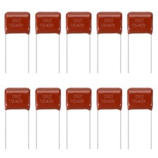 50pcs CBB22 Capacitor 400V 105J 1UF Metallized Polypropylene Film Capacitors picture