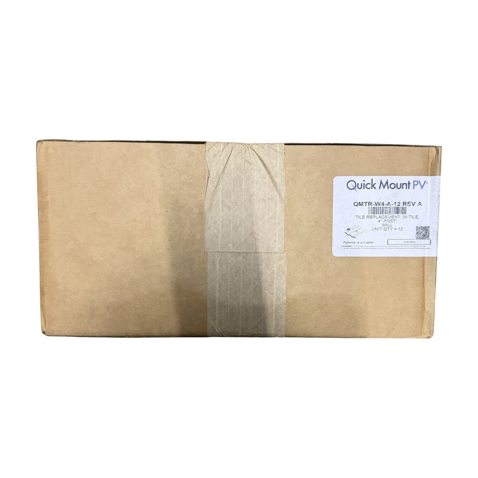 LOT OF 12 Quick Mount PV QMTR-W4-A-12 W-Tile 4in Post Mill Solar Tile Replacemen LOT OF 12 Quick Mount PV QMTR-W4-A-12 W-Tile 4in Post Mill Solar Tile Replacemen