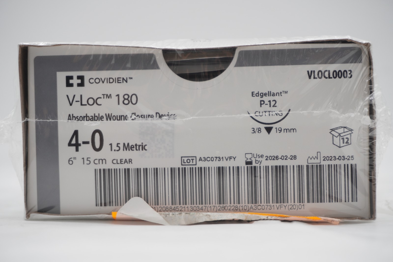 Covidien VLOCL0003 V-Loc 180 Box/12pc Covidien VLOCL0003 V-Loc 180 Box/12pc