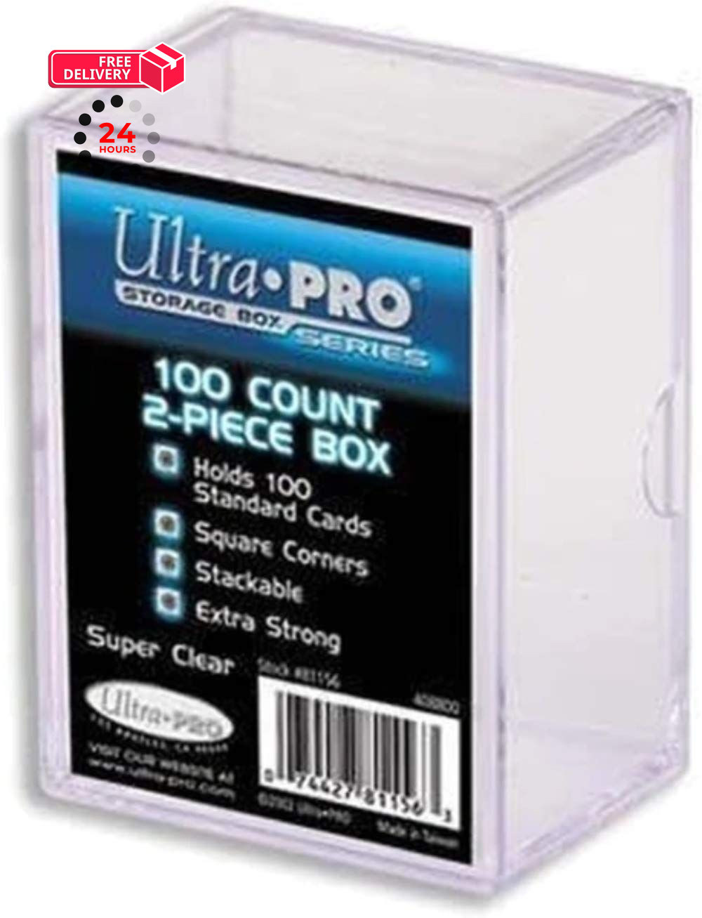Ultra PRO 100-Count 2-Piece Case 1 Pack, Clear Ultra PRO 100-Count 2-Piece Case 1 Pack, Clear