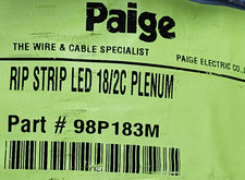 Paige Wire 18/2C Rip Strip Plenum Weather Resistant LED Sign Cable Blue /50ft picture