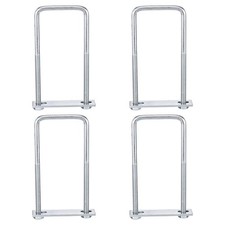 4 Pcs Square U-Bolts 2.5