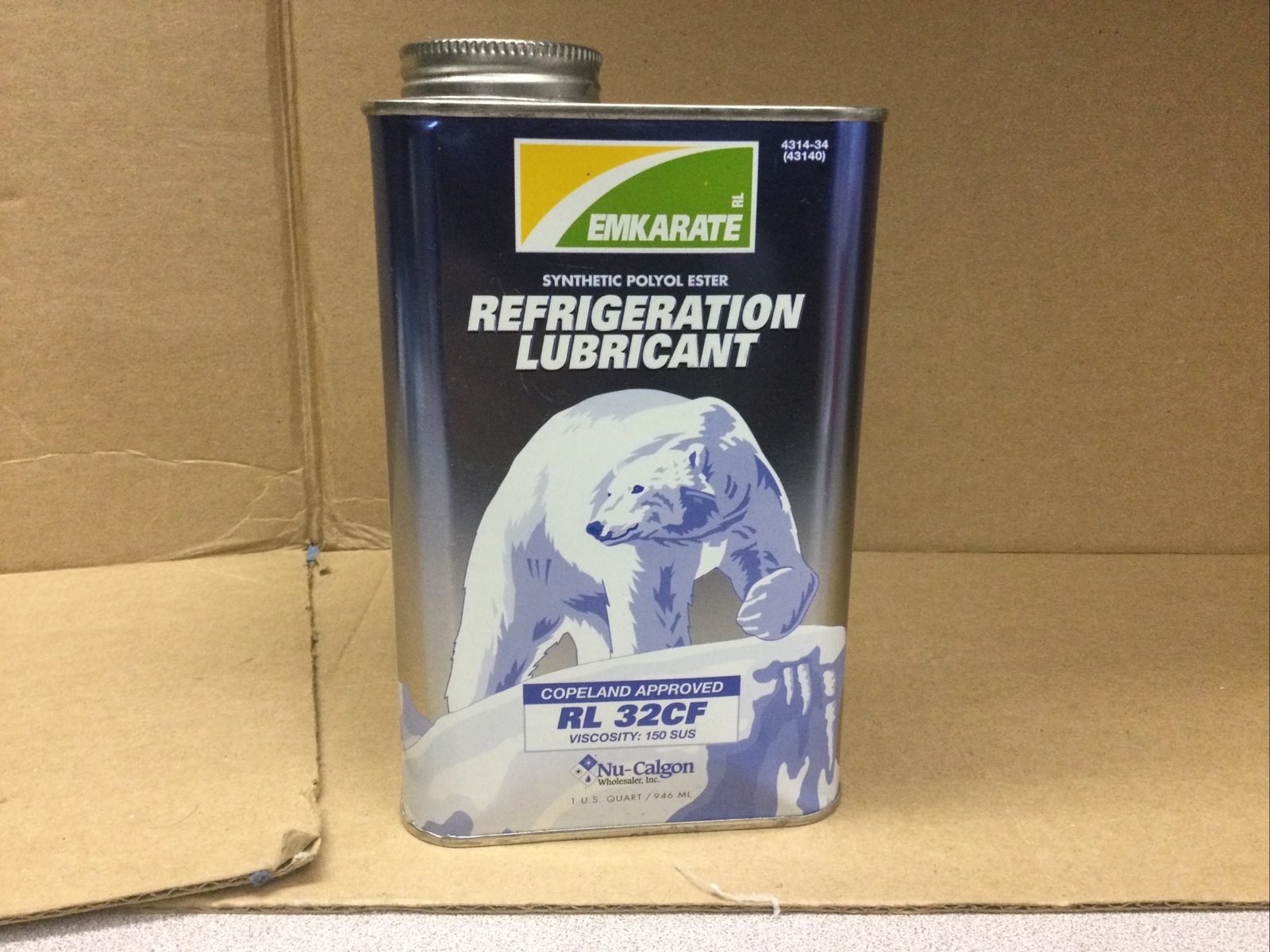 Refrigeration Lubricant RL 32CF Synthetic Polyol Ester 1 Quart Refrigeration Lubricant RL 32CF Synthetic Polyol Ester 1 Quart