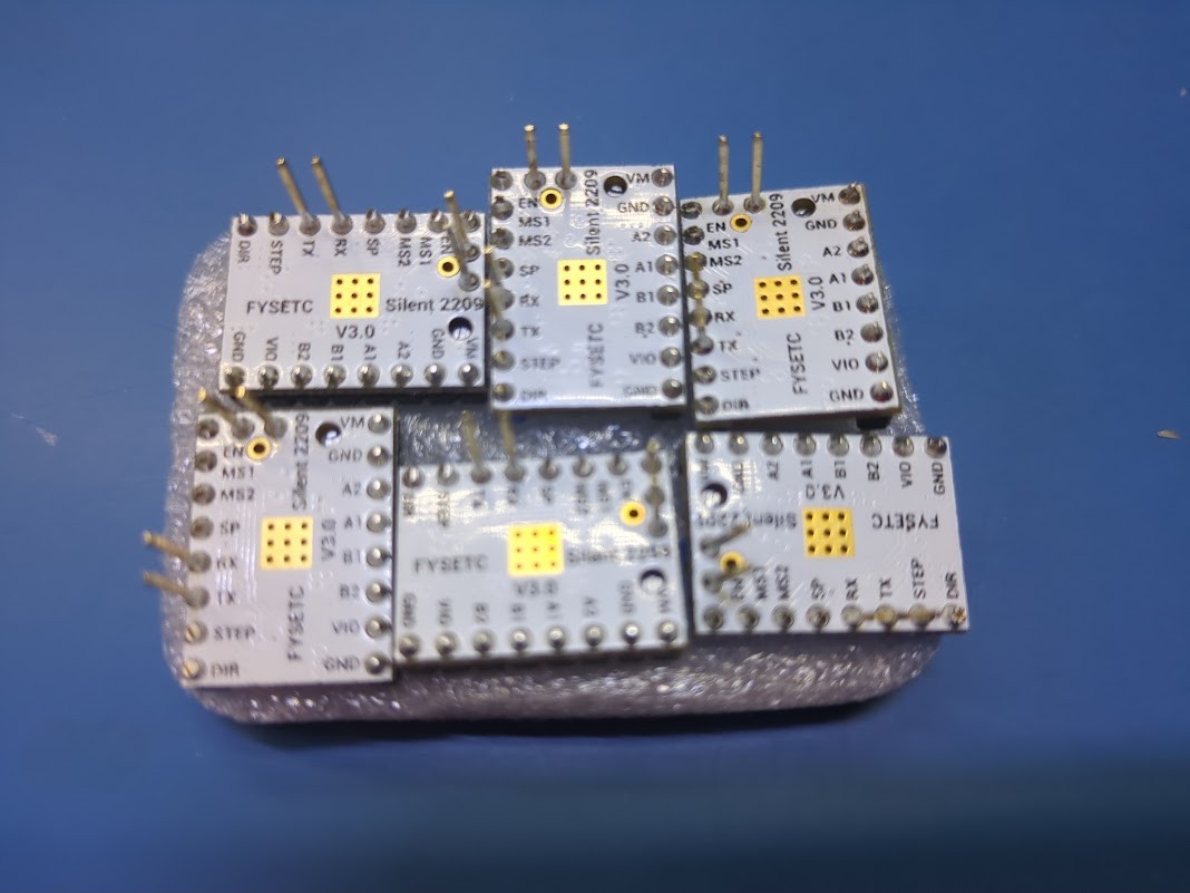 6PCS Silent Stepper Motor Driver for 3D Printer TMC2209 upgrade your printer 6PCS Silent Stepper Motor Driver for 3D Printer TMC2209 upgrade your printer