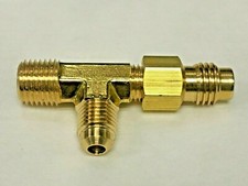 Robinair Vacuum Pump, 15195 Combination Inlet Tee Fitting For 12 & 134 picture