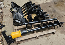 8 Mini Excavator Attachment Kit w/ Augers, Buckets, Ripper, Grapple, Make, Hoses picture