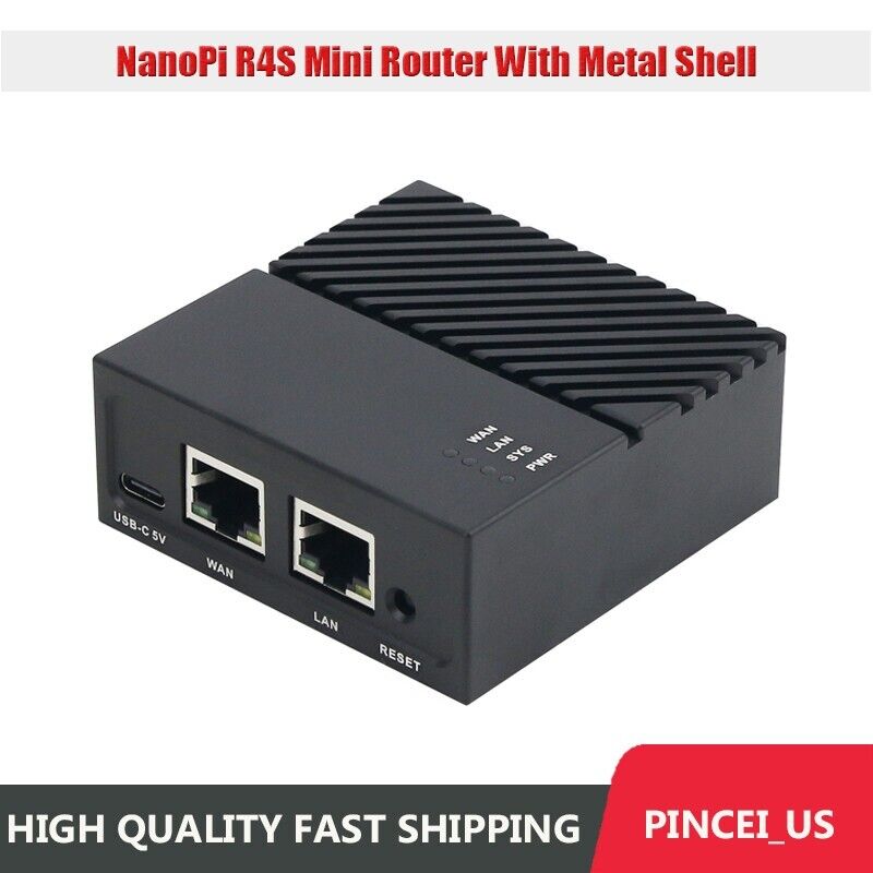 NanoPi R4S Mini Router 4GB Memory RK3399 2 Gigabit Ethernet Port Networking Part