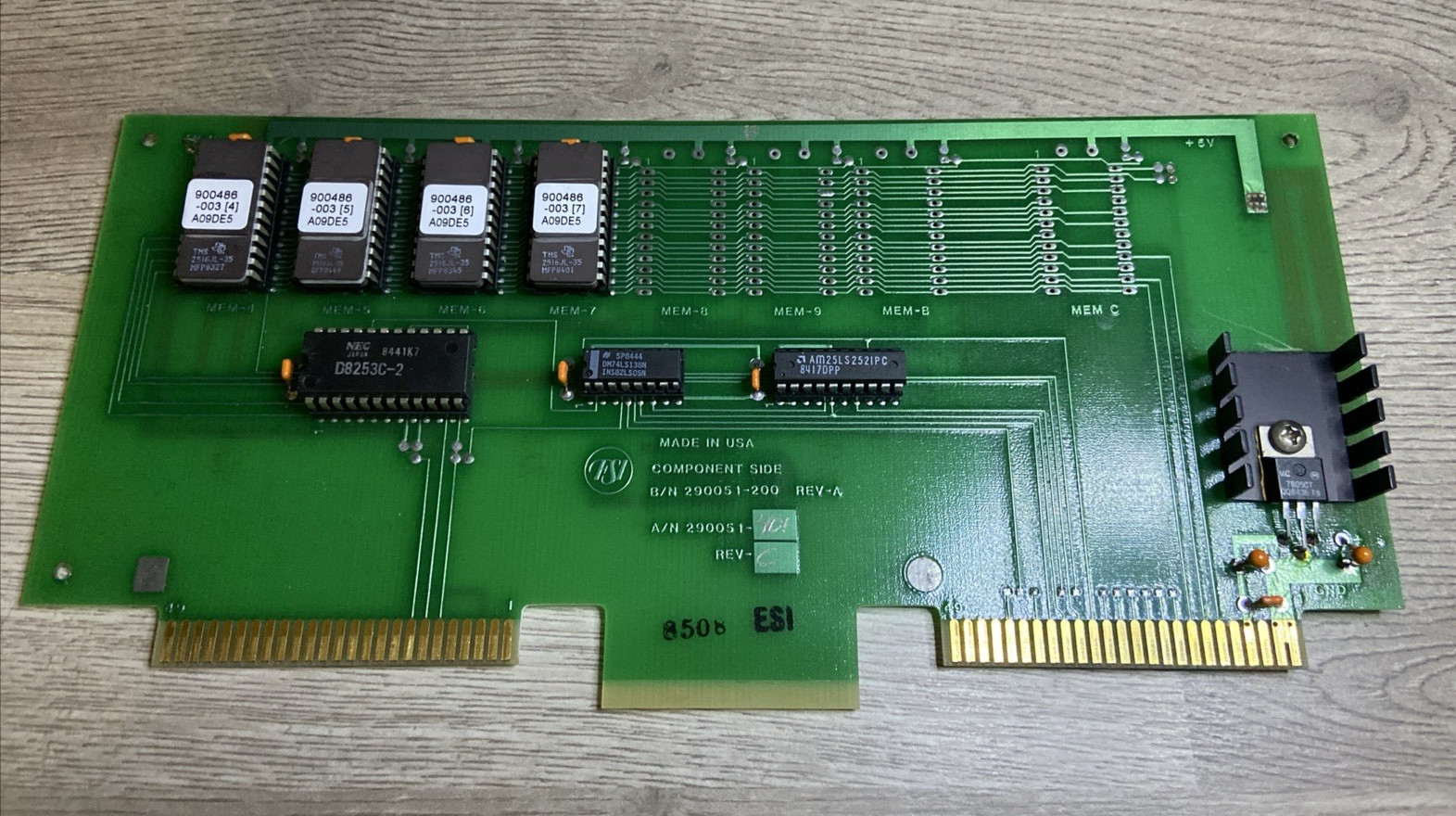 Vintage FSI Saturn 290051-200 Rev A 290051-401 Rev C Memory Board PCB