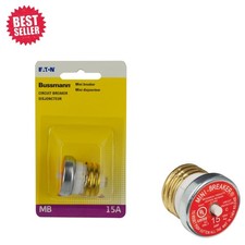 15A 125V Time-Delay Mini-Breaker with 5 Fuses - Reliable Electrical Protection picture
