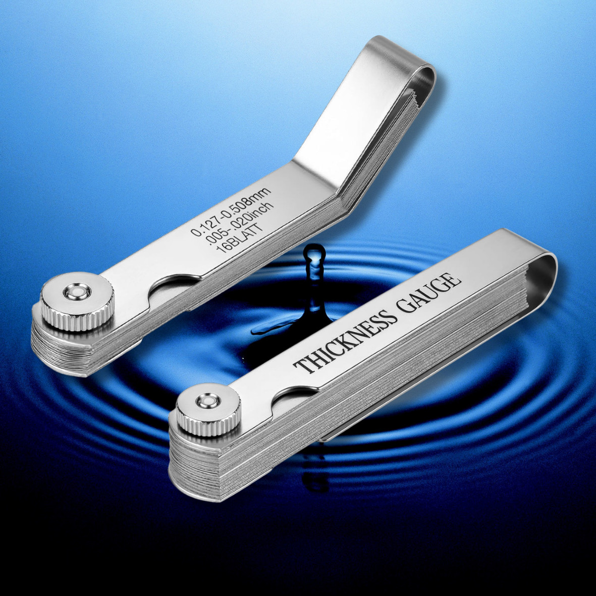 Maclia 2PCS Feeler Gauges Set - Stainless Steel Feeler Gauges for Valves, Maclia 2PCS Feeler Gauges Set - Stainless Steel Feeler Gauges for Valves,