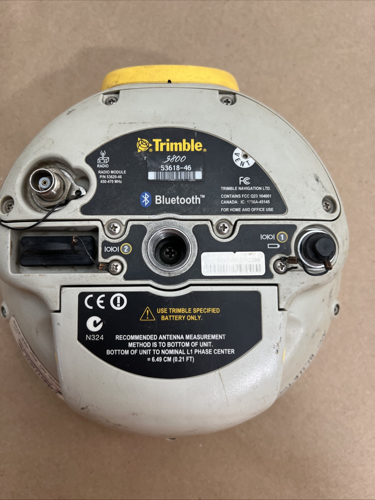 Trimble 5800 GPS Data Collector 450-470 MHz 53618-46 PN 53620-46 (R9) Trimble 5800 GPS Data Collector 450-470 MHz 53618-46 PN 53620-46 (R9)