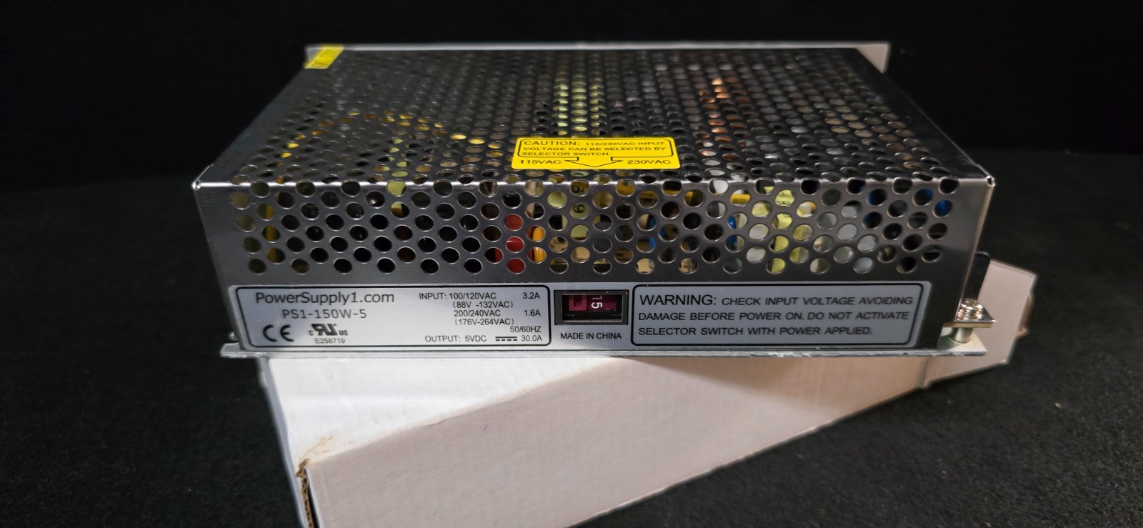 5V 30A 150W Enclosed Switching Power Supply PowerSupply1 PS1-150W-5 UL NEW 5V 30A 150W Enclosed Switching Power Supply PowerSupply1 PS1-150W-5 UL NEW