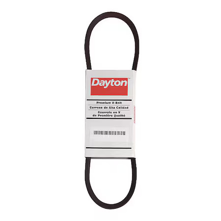 Dayton 6L300 Cogged V-Belt, Power King Cog, Bx116, Bx, Rubber, 119 In, 21/32 In