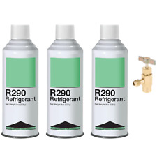 Leak Saver R290 Refrigerant - 8oz Upright Charging Self Sealing Can - 3 Pack picture