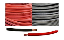 WINDYNATION 1/0 AWG 1/0 Gauge Red and Black Welding Lead & Car Battery Copper... picture