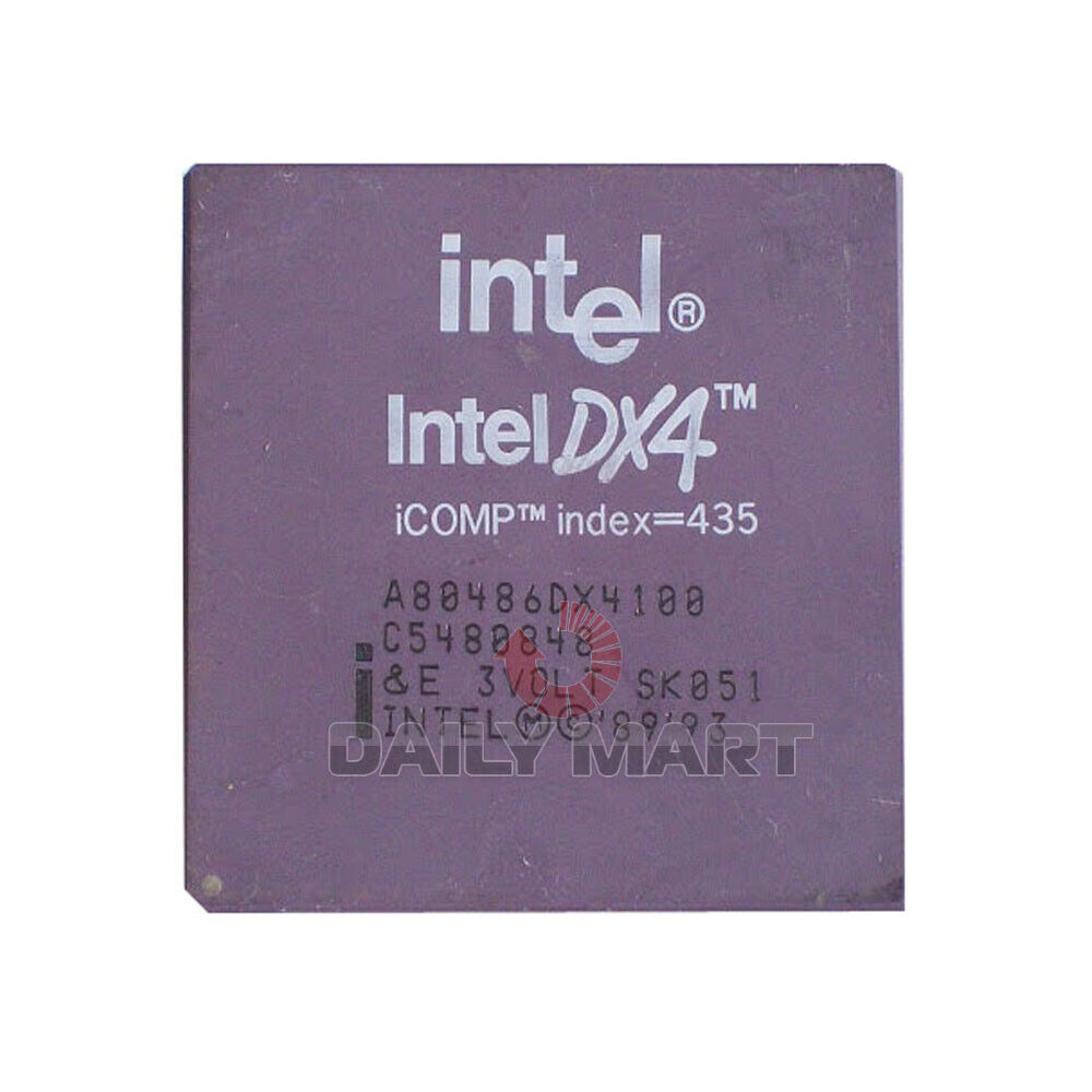 New In Box INTEL A80486DX4-100 80486 High-Performance 32-Bit Microprocessor