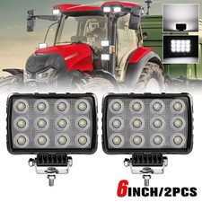 2x Led Tractor Flood Work Light Truck For Bulldozer Excavator Lawn Mower Loaders picture